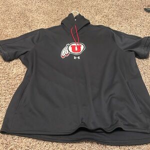 Under Armour Black Pullover with Red Accents
